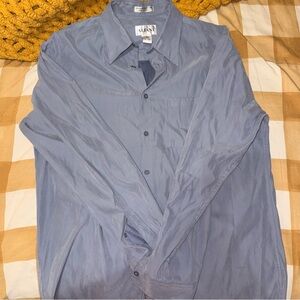 Alfani Light Blue Button-Up Shirt